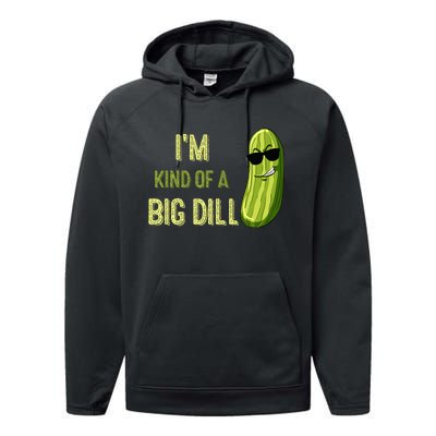 Big Deal Dill Pickle Funny Slogan Performance Fleece Hoodie