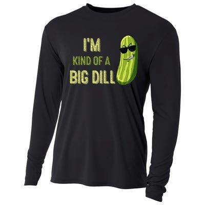 Big Deal Dill Pickle Funny Slogan Cooling Performance Long Sleeve Crew