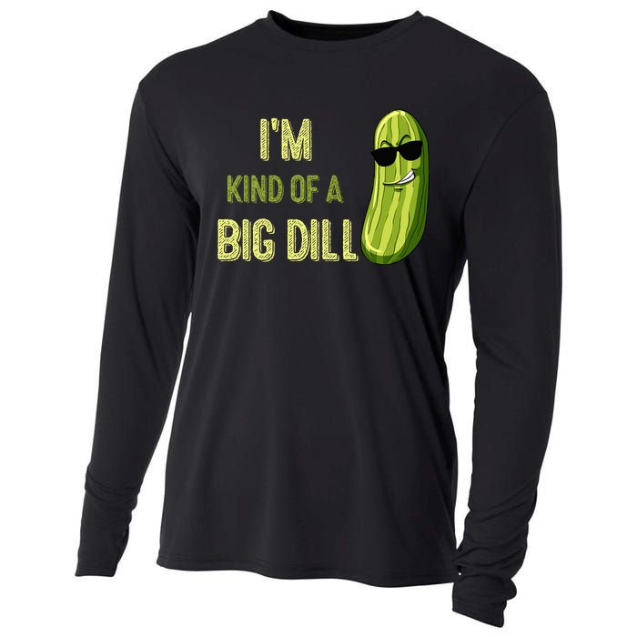 Big Deal Dill Pickle Funny Slogan Cooling Performance Long Sleeve Crew