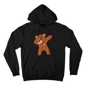 Bear Dancing DAB Bear Party Dancing Bear Teddy Hoodie