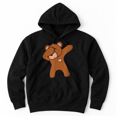 Bear Dancing DAB Bear Party Dancing Bear Teddy Hoodie