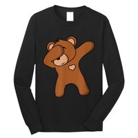 Bear Dancing DAB Bear Party Dancing Bear Teddy Long Sleeve Shirt