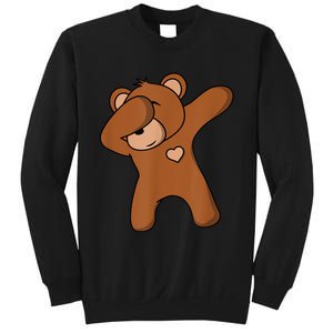 Bear Dancing DAB Bear Party Dancing Bear Teddy Sweatshirt