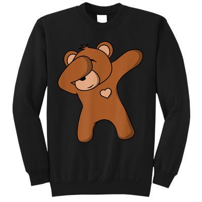 Bear Dancing DAB Bear Party Dancing Bear Teddy Sweatshirt