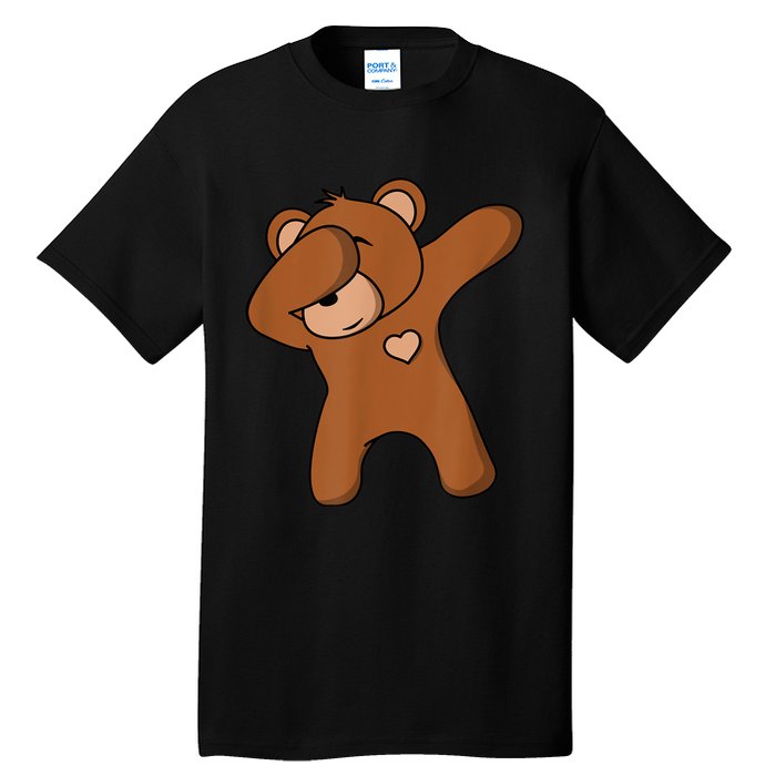 Bear Dancing DAB Bear Party Dancing Bear Teddy Tall T-Shirt