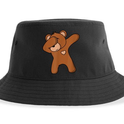 Bear Dancing DAB Bear Party Dancing Bear Teddy Sustainable Bucket Hat