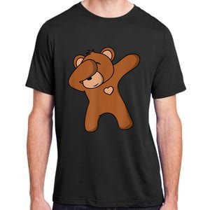 Bear Dancing DAB Bear Party Dancing Bear Teddy Adult ChromaSoft Performance T-Shirt