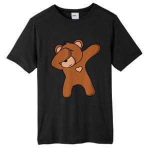 Bear Dancing DAB Bear Party Dancing Bear Teddy Tall Fusion ChromaSoft Performance T-Shirt