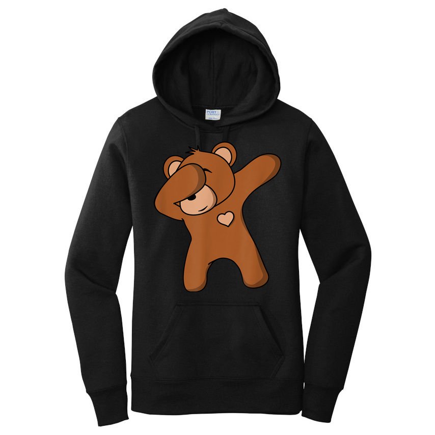 Bear Dancing DAB Bear Party Dancing Bear Teddy Women's Pullover Hoodie