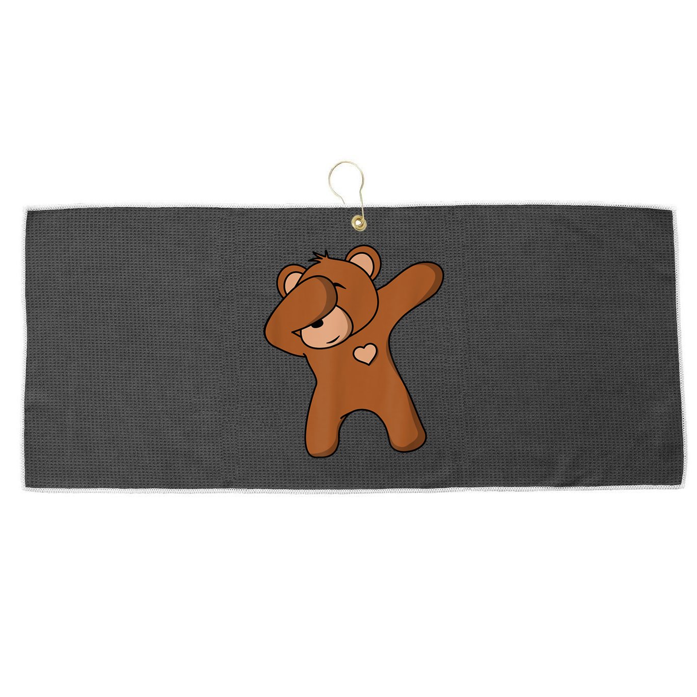 Bear Dancing DAB Bear Party Dancing Bear Teddy Large Microfiber Waffle Golf Towel