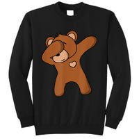 Bear Dancing DAB Bear Party Dancing Bear Teddy Tall Sweatshirt