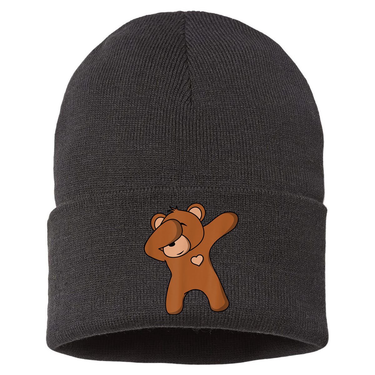Bear Dancing DAB Bear Party Dancing Bear Teddy Sustainable Knit Beanie