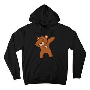 Bear Dancing DAB Bear Party Dancing Bear Teddy Tall Hoodie