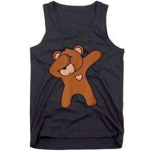 Bear Dancing DAB Bear Party Dancing Bear Teddy Tank Top