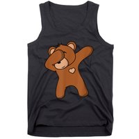 Bear Dancing DAB Bear Party Dancing Bear Teddy Tank Top