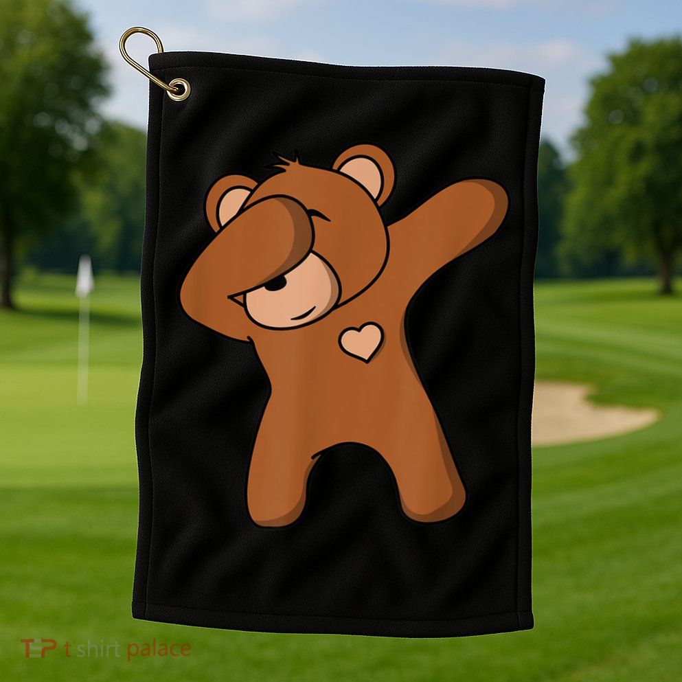 Bear Dancing DAB Bear Party Dancing Bear Teddy Golf Towel