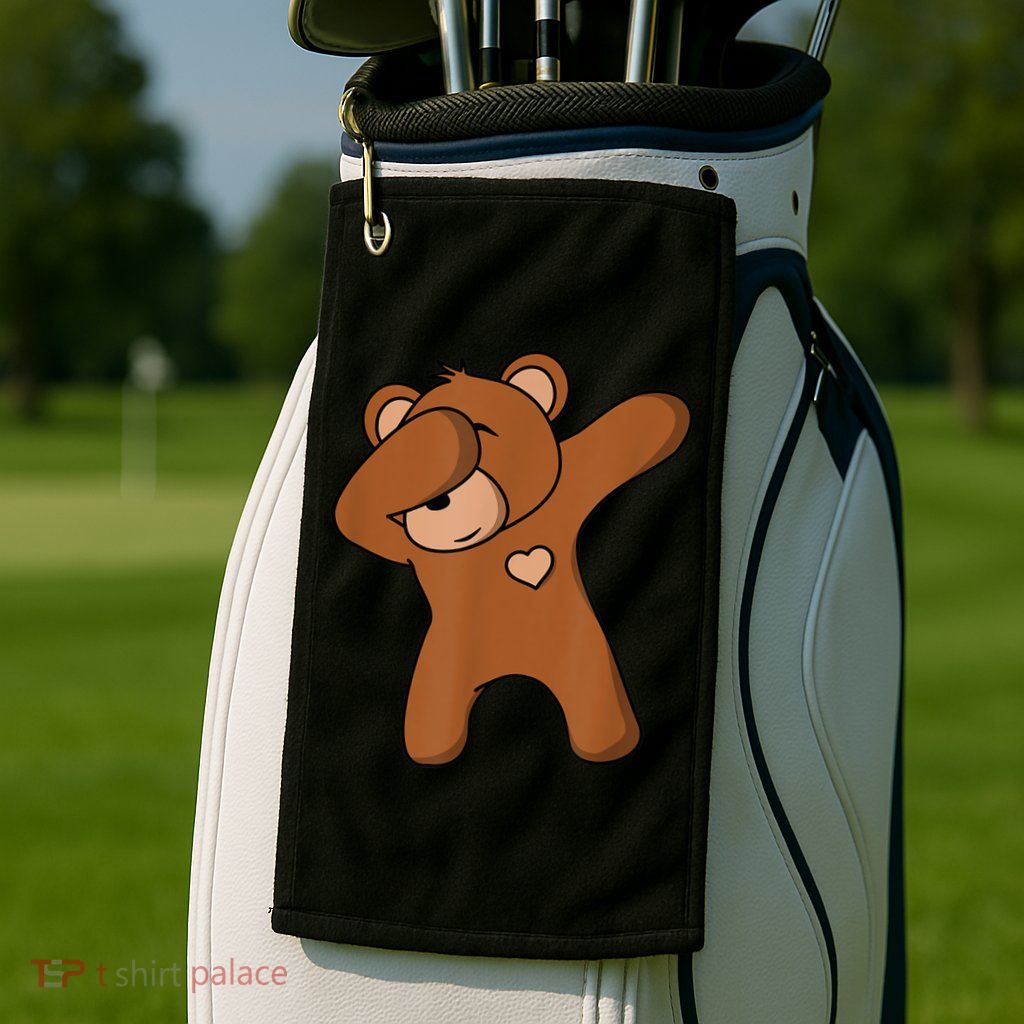 Bear Dancing DAB Bear Party Dancing Bear Teddy Golf Towel