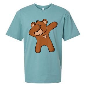 Bear Dancing DAB Bear Party Dancing Bear Teddy Sueded Cloud Jersey T-Shirt