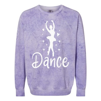 Ballet Dancer Dancing Dance School Ballet Lover Gift Colorblast Crewneck Sweatshirt