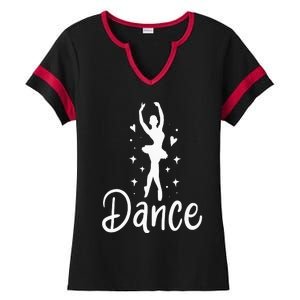 Ballet Dancer Dancing Dance School Ballet Lover Gift Ladies Halftime Notch Neck Tee