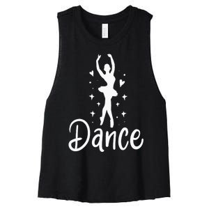 Ballet Dancer Dancing Dance School Ballet Lover Gift Women's Racerback Cropped Tank