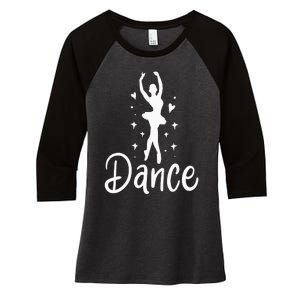 Ballet Dancer Dancing Dance School Ballet Lover Gift Women's Tri-Blend 3/4-Sleeve Raglan Shirt