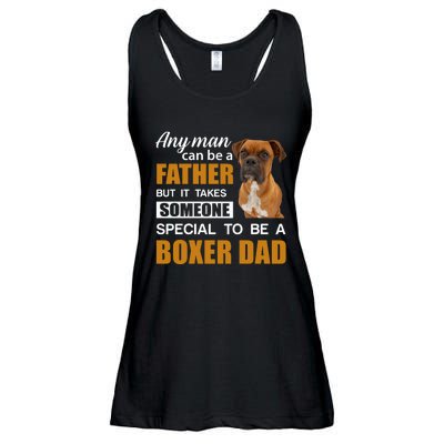 Boxer Dad Dog Lovers Fathers Day Ladies Essential Flowy Tank