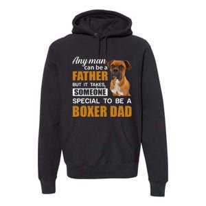 Boxer Dad Dog Lovers Fathers Day Premium Hoodie