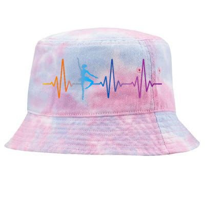 Ballet Dancer Dance Girl Ballerina Heartbeat Tie Dye Tie-Dyed Bucket Hat