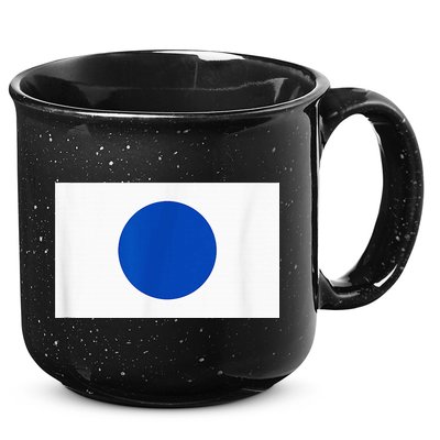 Blue Dot Democrat Sign Democratic Blue Dot Campaign 15oz Campfire Ceramic Mug