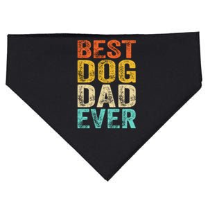 Best Dog Dad Ever FatherS Day USA-Made Doggie Bandana