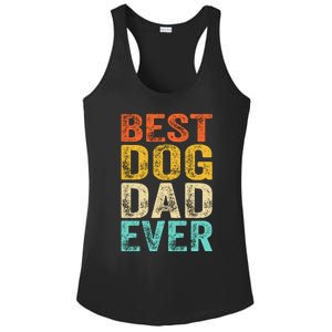 Best Dog Dad Ever FatherS Day Ladies PosiCharge Competitor Racerback Tank