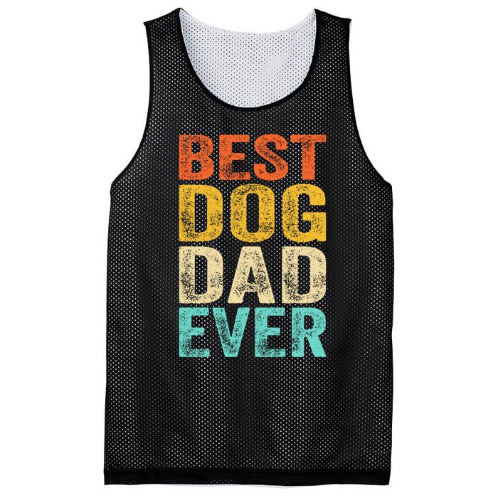 Best Dog Dad Ever FatherS Day Mesh Reversible Basketball Jersey Tank