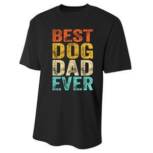 Best Dog Dad Ever FatherS Day Performance Sprint T-Shirt