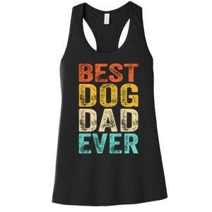 Best Dog Dad Ever FatherS Day Women's Racerback Tank