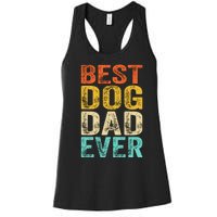 Best Dog Dad Ever FatherS Day Women's Racerback Tank