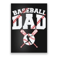 Baseball Dad - Dad Baseball Father's Day Poster