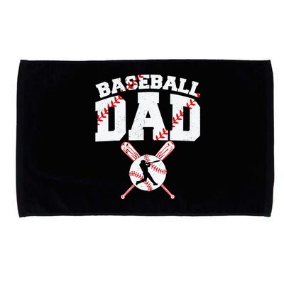 Baseball Dad - Dad Baseball Father's Day Microfiber Hand Towel