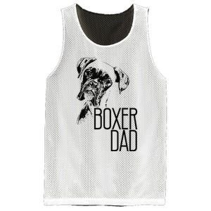 BOXER DAD DOG FACE DOG LOVERS BOXER DAD GIFT Mesh Reversible Basketball Jersey Tank