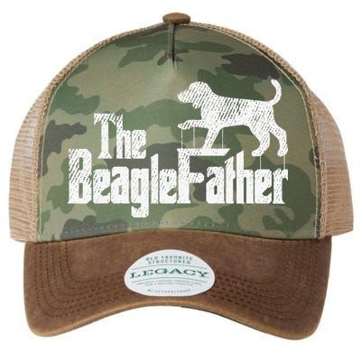 Beagle Dad Dog Father Funny Doggie Puppy Pun Daddy Dada Pops Legacy Tie Dye Trucker Hat