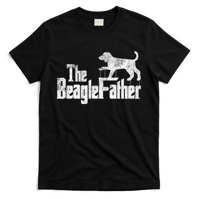 Beagle Dad Dog Father Funny Doggie Puppy Pun Daddy Dada Pops T-Shirt