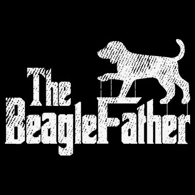Beagle Dad Dog Father Funny Doggie Puppy Pun Daddy Dada Pops T-Shirt