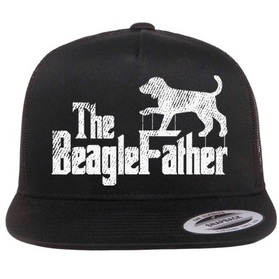 Beagle Dad Dog Father Funny Doggie Puppy Pun Daddy Dada Pops Flatbill Hat