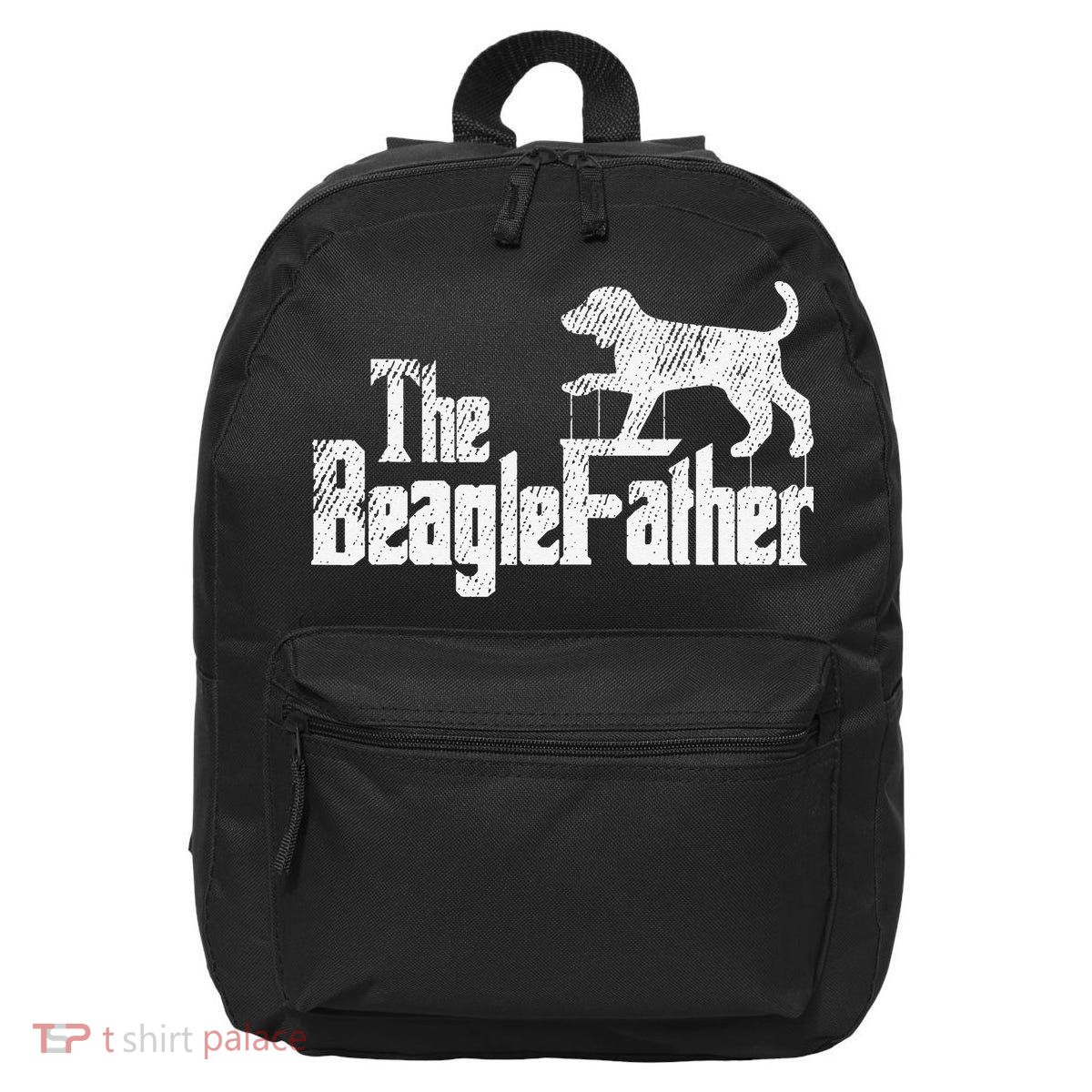Beagle Dad Dog Father Funny Doggie Puppy Pun Daddy Dada Pops 16 in Basic Backpack