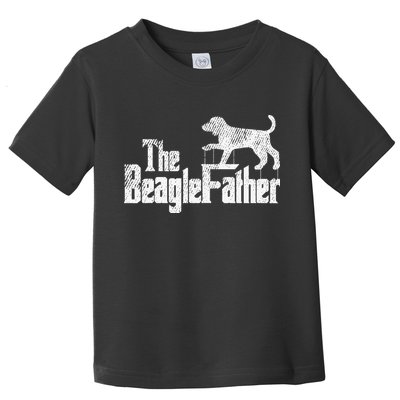 Beagle Dad Dog Father Funny Doggie Puppy Pun Daddy Dada Pops Toddler T-Shirt
