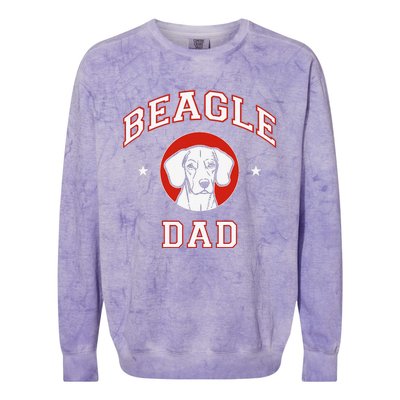 Beagle Dad Dog Father Colorblast Crewneck Sweatshirt