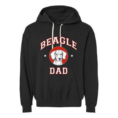 Beagle Dad Dog Father Garment-Dyed Fleece Hoodie