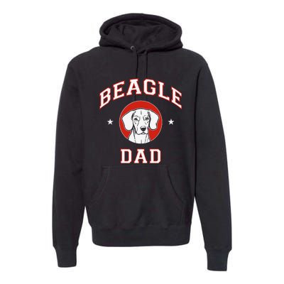 Beagle Dad Dog Father Premium Hoodie