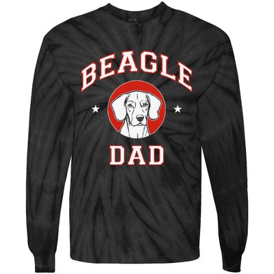 Beagle Dad Dog Father Tie-Dye Long Sleeve Shirt