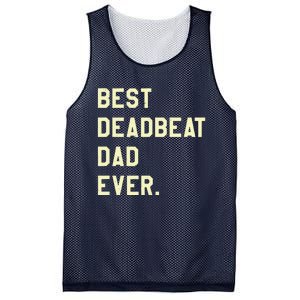 Best Deadbeat Dad Ever Novelty Gag Joke Father Mesh Reversible Basketball Jersey Tank